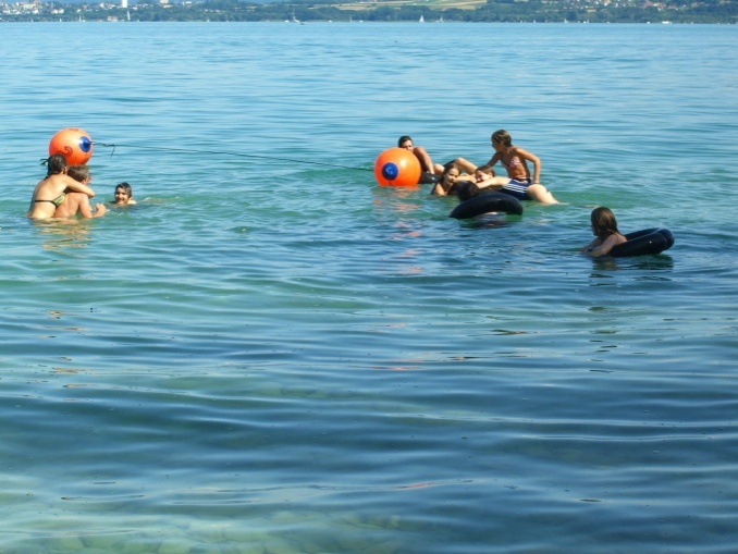 Baignade au lac de Neuchâtel